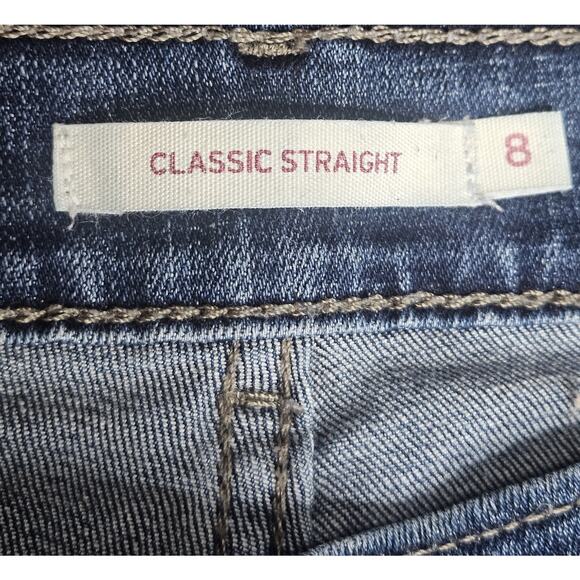 Levi’s Women's Mid Rise Classic Straight Leg Denim Jeans Stretch Size 8 (29×28) - Picture 4 of 9